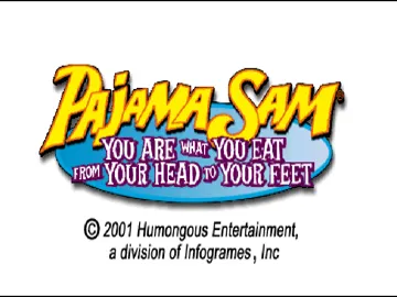 Pajama Sam - You Are What You Eat from Your Head to Your Feet (US) screen shot title